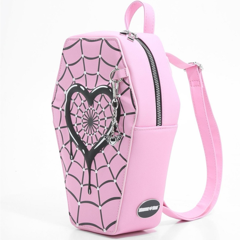 Monster High Pink Coffin Backpack - Picture 7 of 7